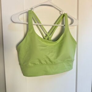 NWT- Lululemon Energy Longline bra- lemongrass - 12 B-D cup